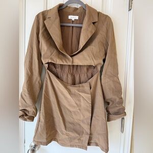 Mable long sleeve blazer style mini dress